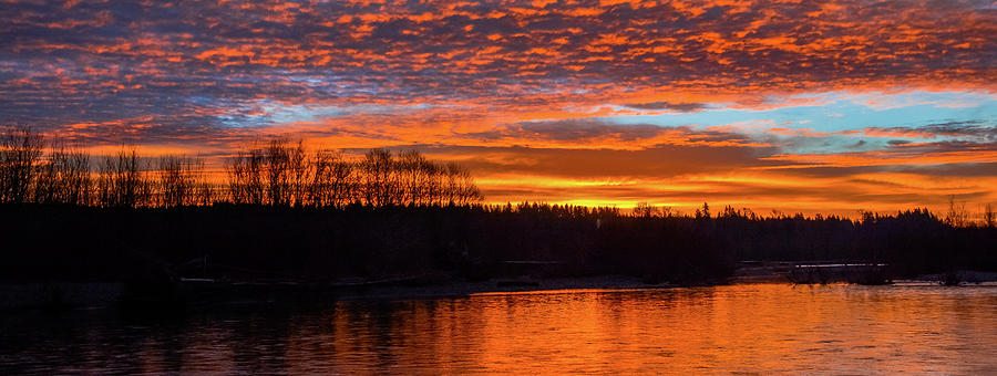 Sunrise on the River Photograph by Jason Brooks