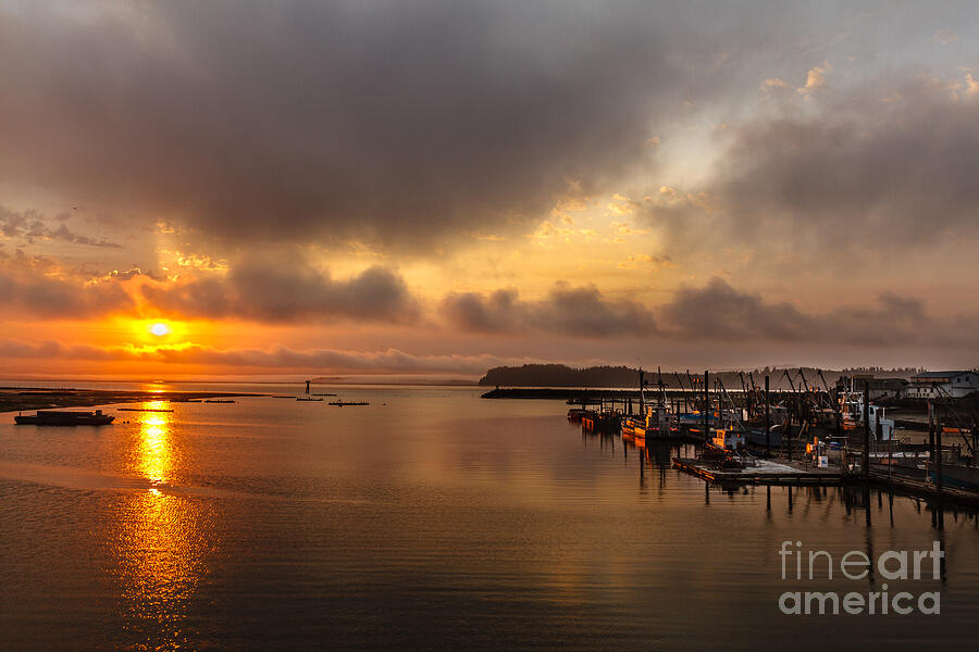 Sunrise On Willapa Bay Photograph by Robert Bales