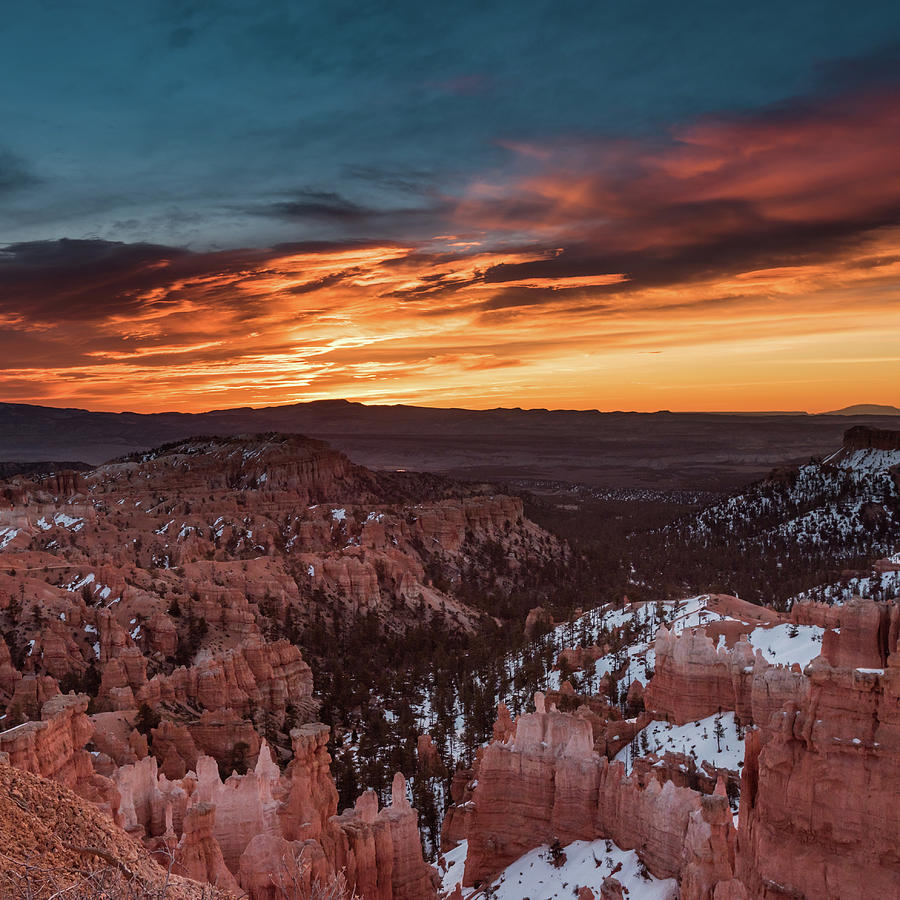Sunrise Over Bryce Canyon in Winter Photograph by Kelly VanDellen
