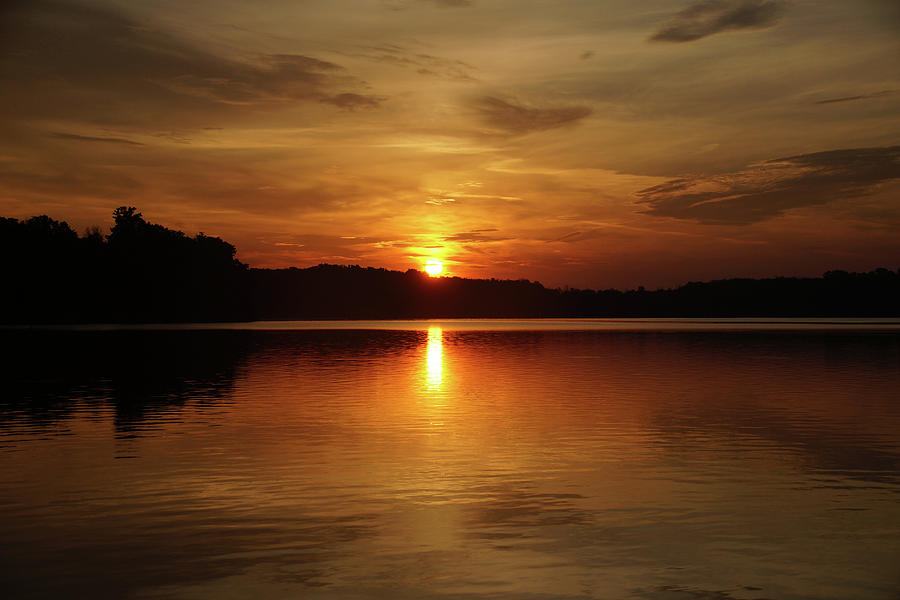 Sunrise over Deer Creek Photograph by Mike Murdock