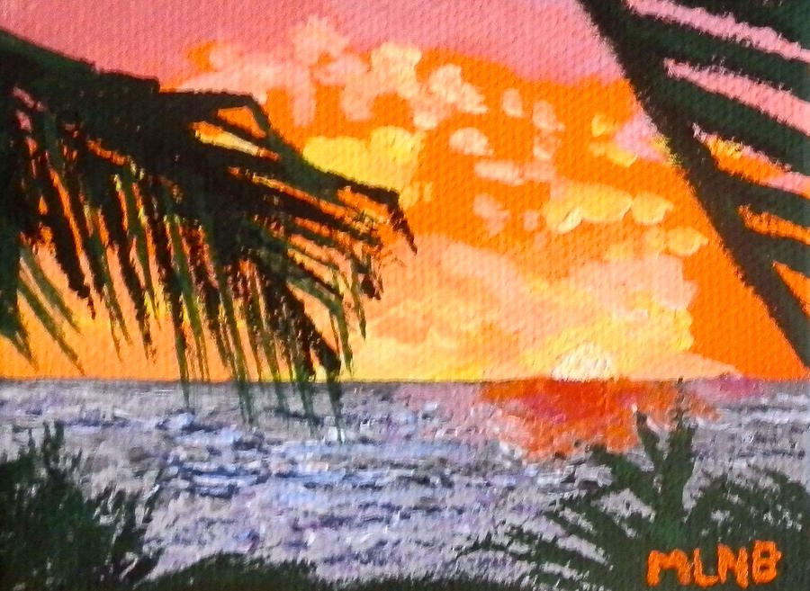 Sunrise over Guana Bay Painting by Margaret Brooks