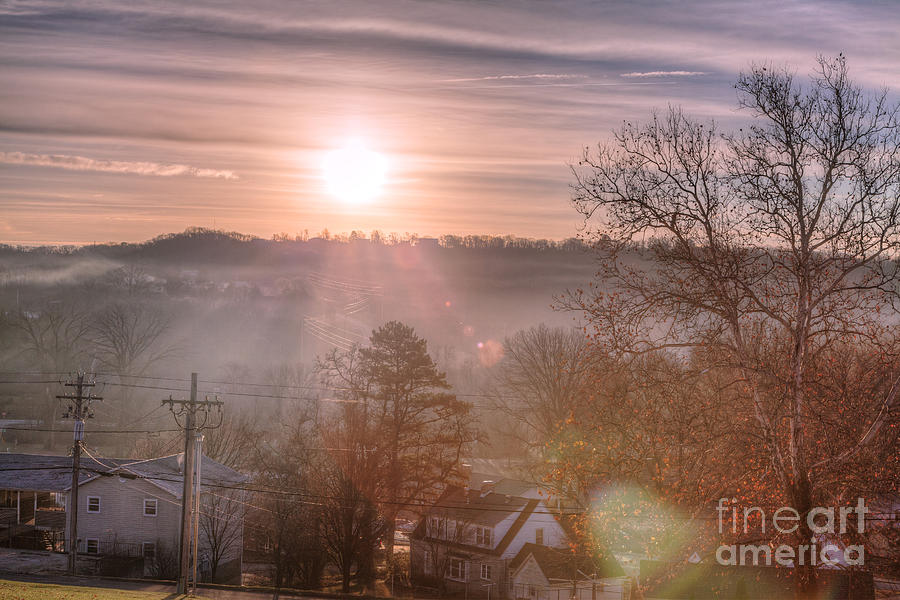 2015 Photograph - Sunrise over Hermann by Larry Braun 2015 Photograph - Sunrise over Hermann by Larry Braun