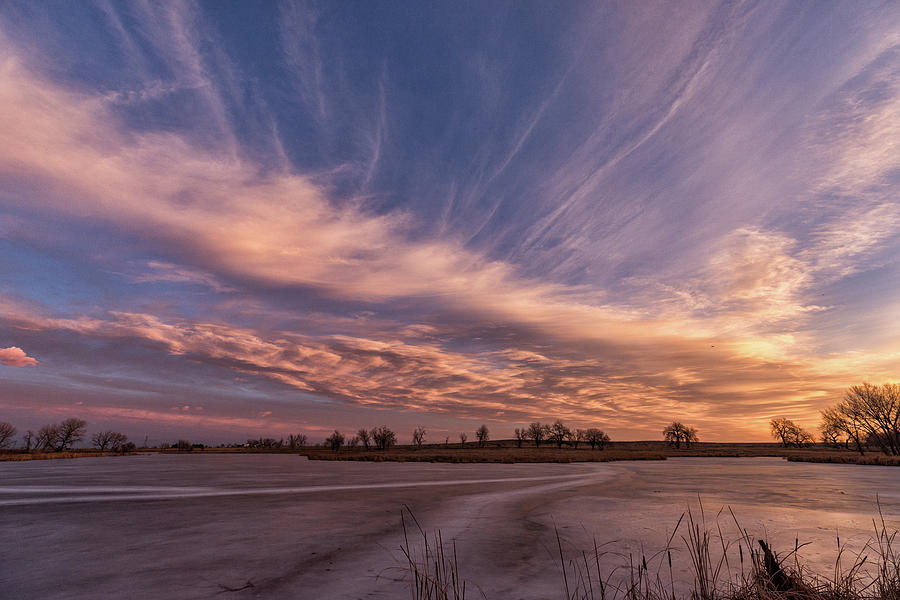 Sunrise Over Ice Photograph by Tony Hake