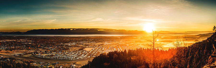 Sunrise Over Kalispell Photograph by Bryan Moore