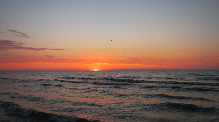 Sunrise over Lake Michigan Photograph by Denise Hoff - Fine Art America