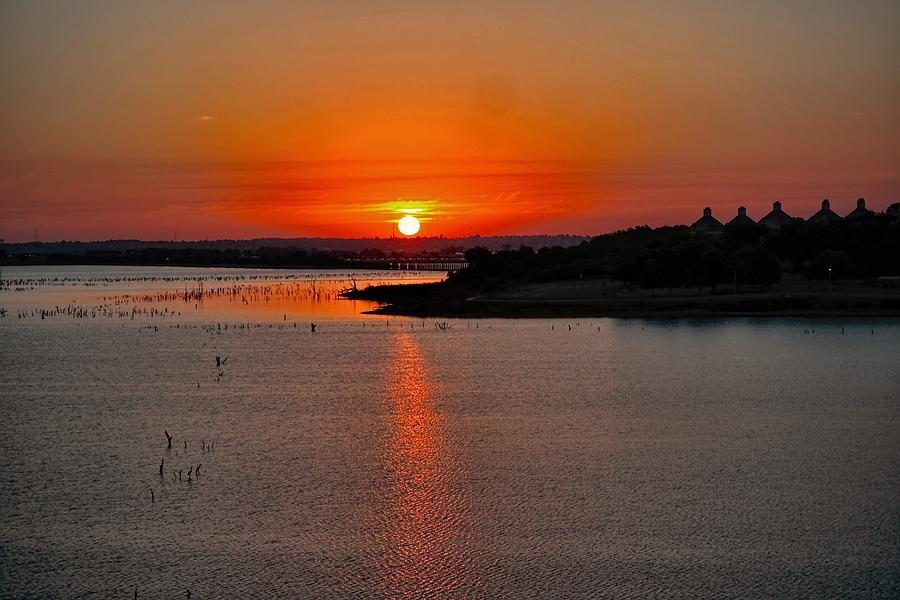 Sunrise over Lake Ray Hubbard Photograph by Diana Mary Sharpton