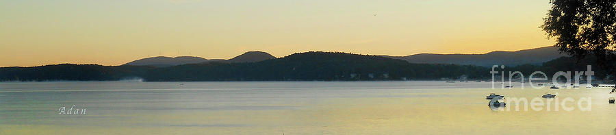 Sunrise Over Malletts Bay Panorama - Nine v2 Photograph by Felipe Adan Lerma