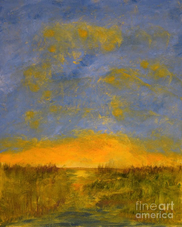 Sunrise Over Marsh Painting by Barrie Stark