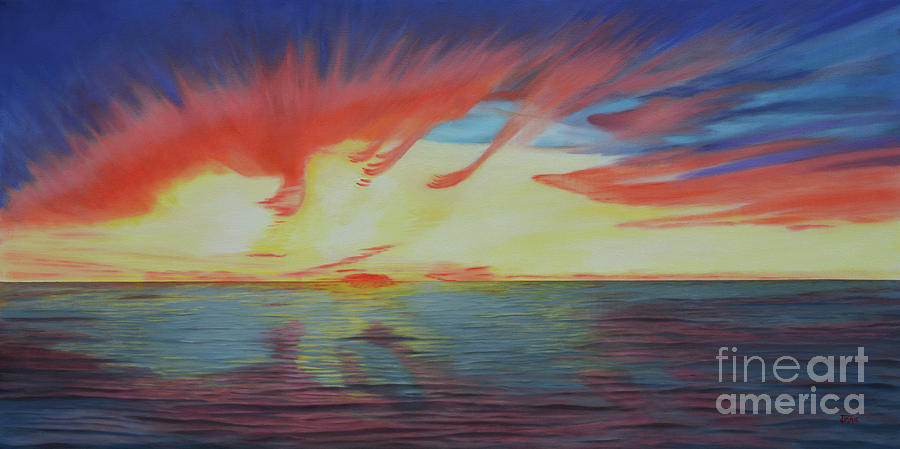 Sunrise Over Matagorda Bay Painting by Jimmie Bartlett
