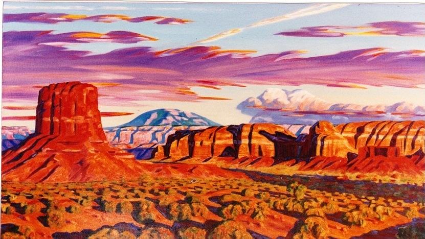 Sunrise over Monument Valley Painting by Allen Kerns - Fine Art America