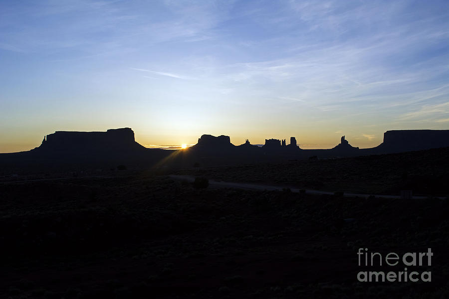 Sunrise Photograph - Sunrise over Monuments by Debbie D Anthony Sunrise Photograph - Sunrise over Monuments by Debbie D Anthony