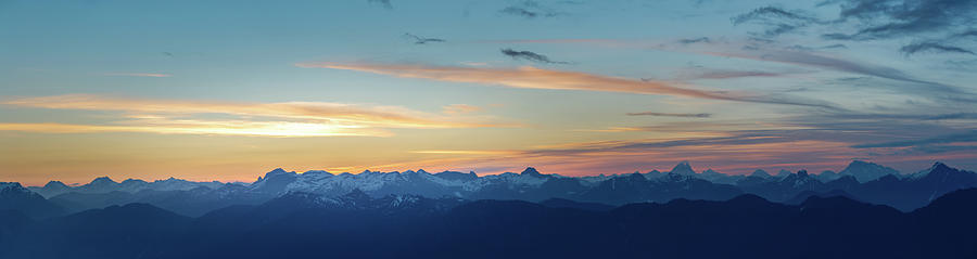 View From Mount Seymour at Sunrise Photograph by Rick Deacon