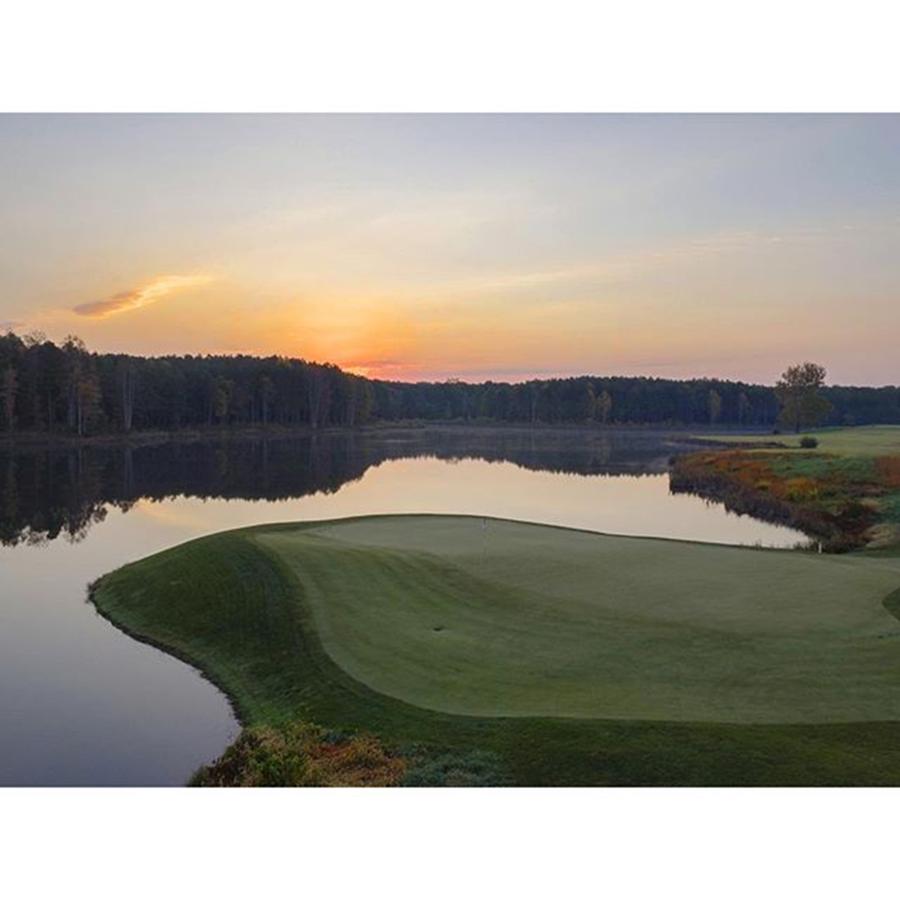 Golf Photograph - Sunrise Over One Of The Best Golf by Creative Dog Media  