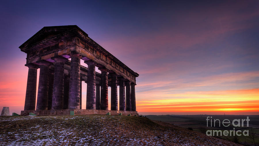 Sunrise over Penshaw Monument No. 1 Photograph by Phill Thornton