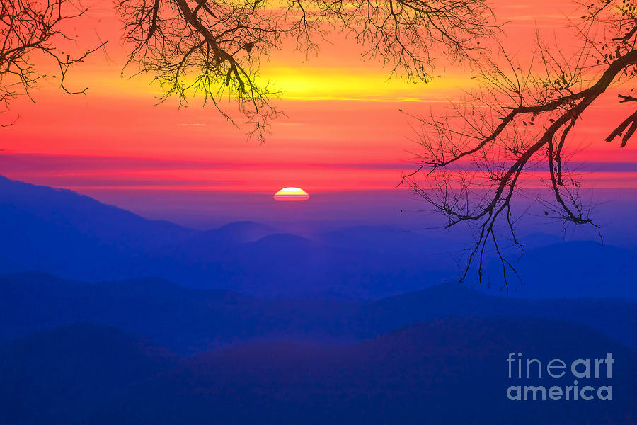 Mountain Photograph - Sunrise  over Pretty Place by Geraldine DeBoer