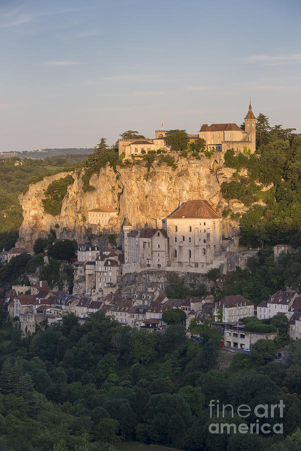 Sunrise over Rocamadour Photograph by Brian Jannsen