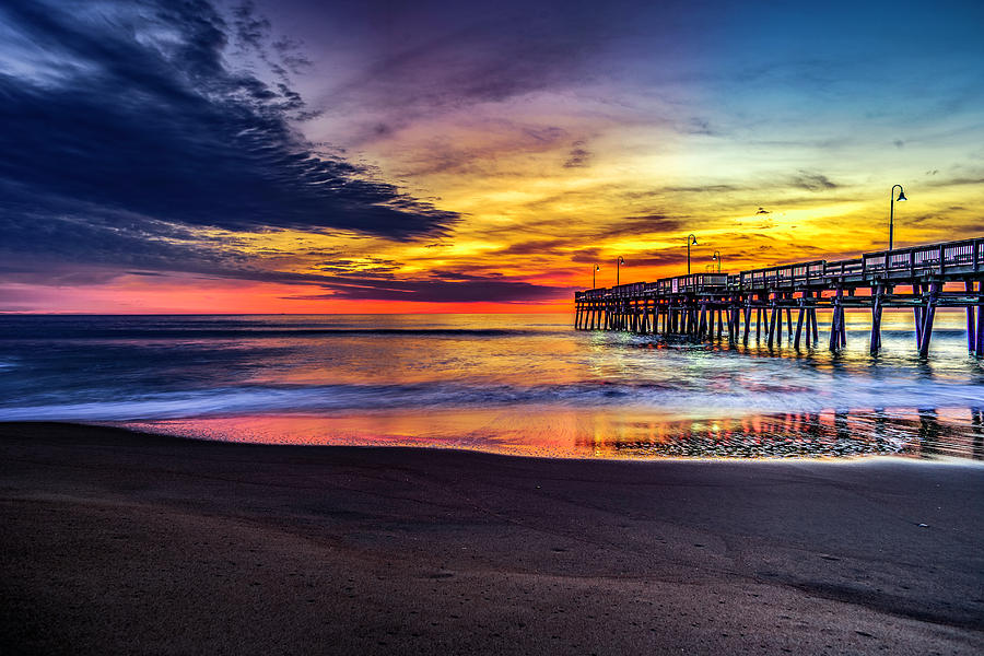 Sunset Photograph - Sunrise Over Sandbridge by Pete Federico Sunset Photograph - Sunrise Over Sandbridge by Pete Federico