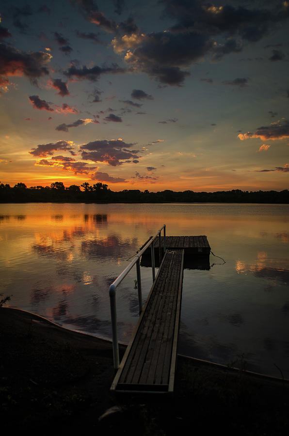 Sunrise Over Stubers Dock v Photograph by Jeff Phillippi