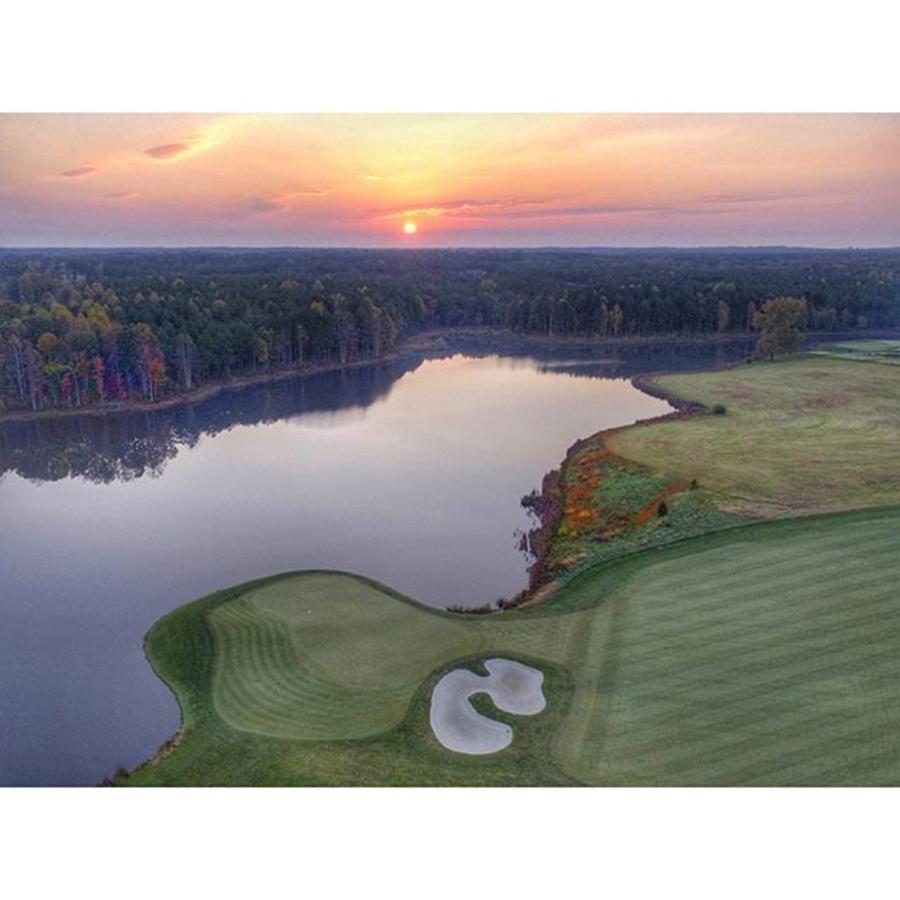 Golf Photograph - #sunrise Over The 18th Hole At The by Creative Dog Media  