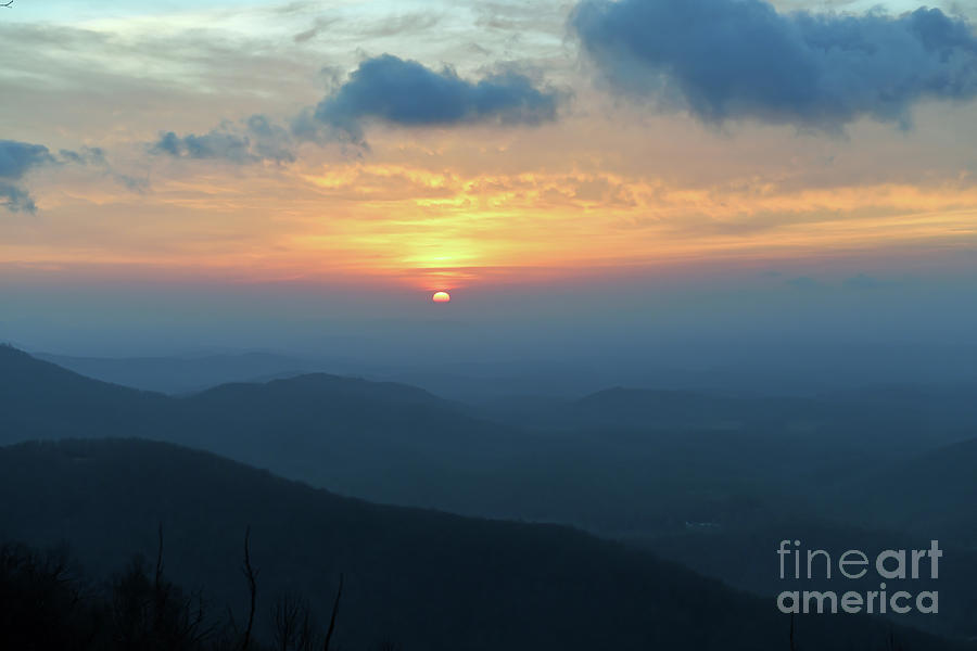 Sunrise Over the Blue Ridge Mountains Photograph by Kerri Farley