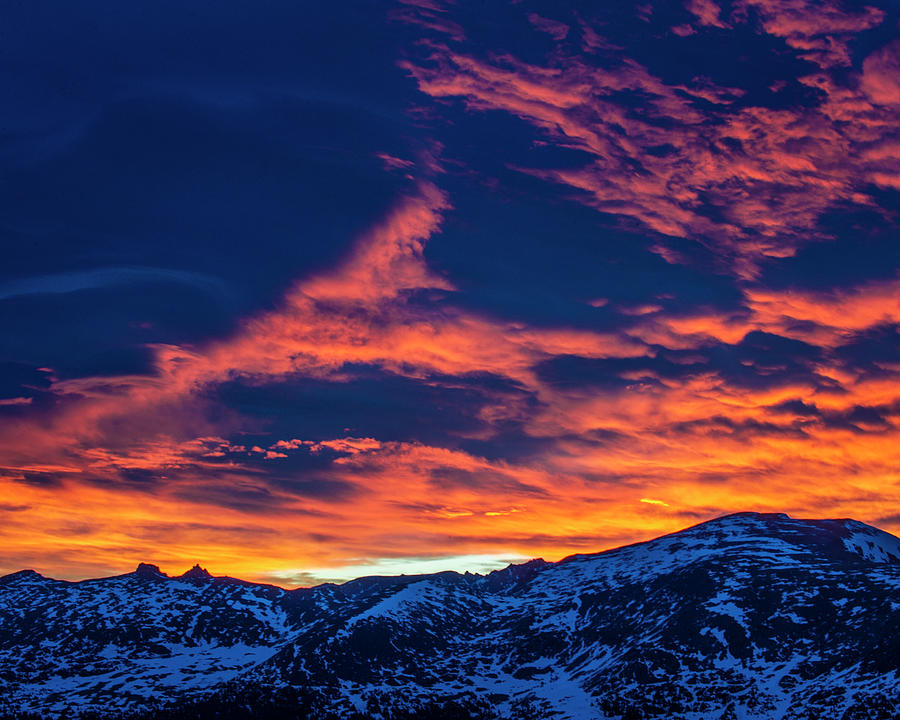 Rocky Mountain National Park Photograph - Sunrise Over The Continental Divide by the Hiking Mermaid