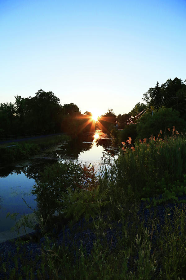 Sunrise Over The Erie Canal Photograph by David Stasiak