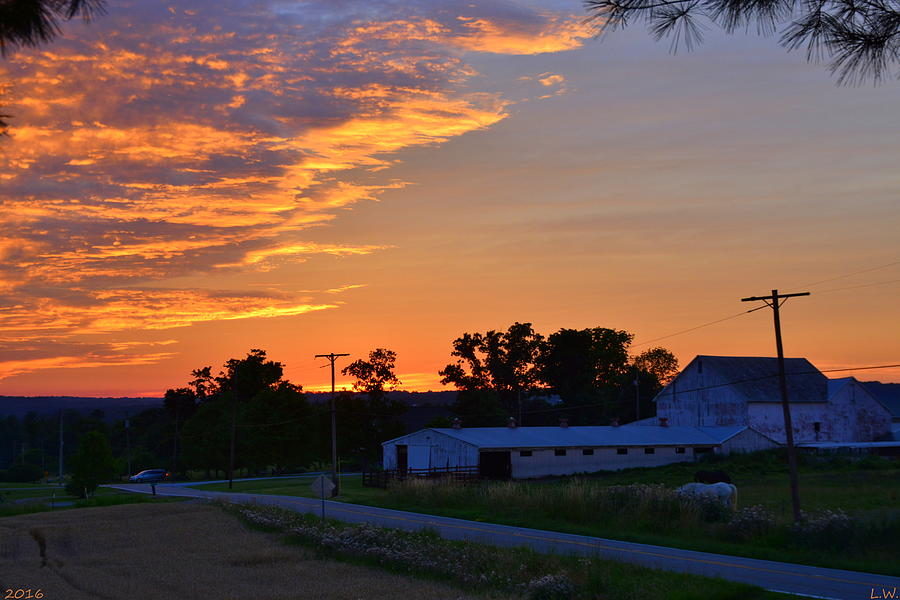 Sunrise Over The Farm Photograph by Lisa Wooten