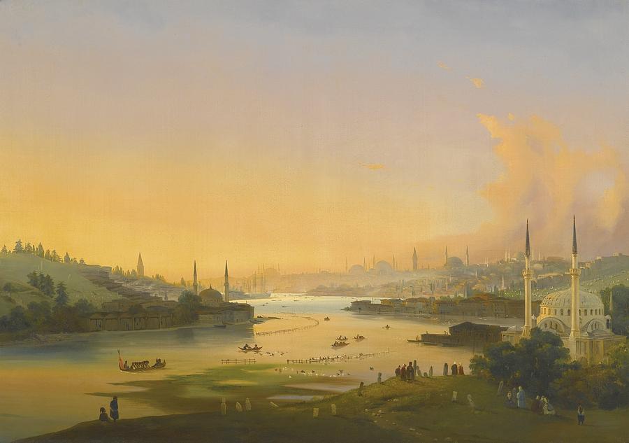 Sunrise Over The Golden Horn Painting by Celestial Images