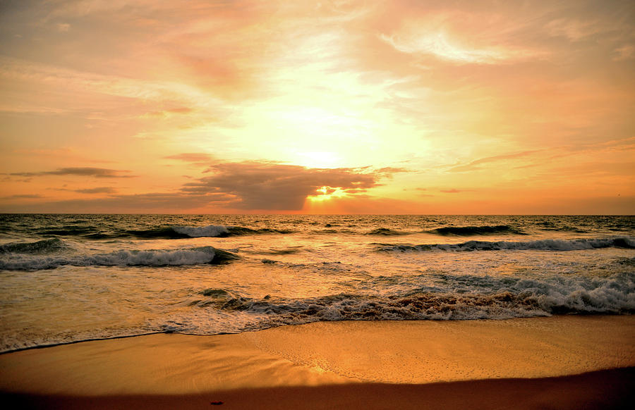 Sunrise over the Ocean Photograph by LaDora Sims - Fine Art America