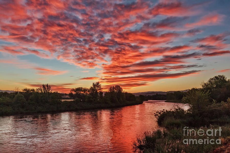 Sunrise Over The Payette Photograph by Robert Bales