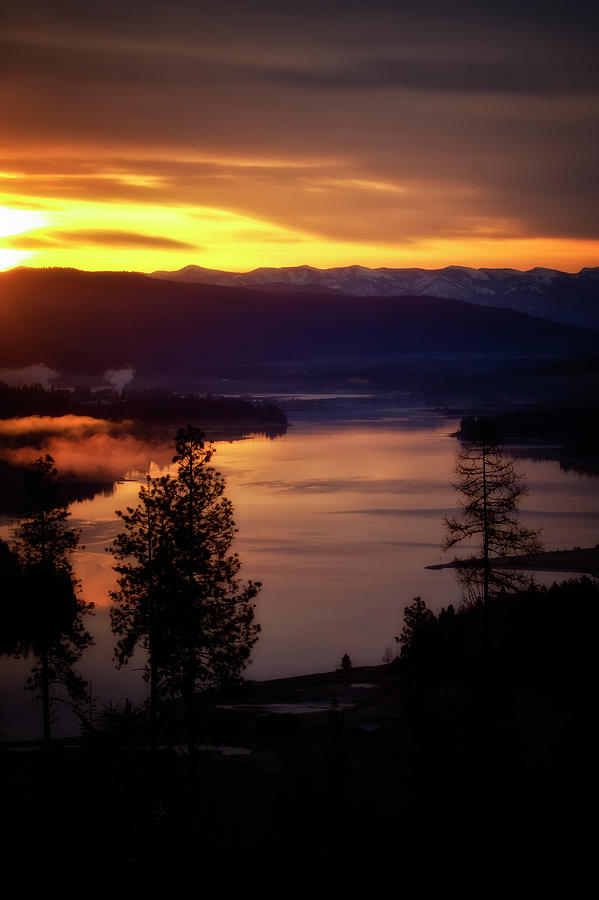 Sunrise over the Pend Oreille River Photograph by Albert Seger