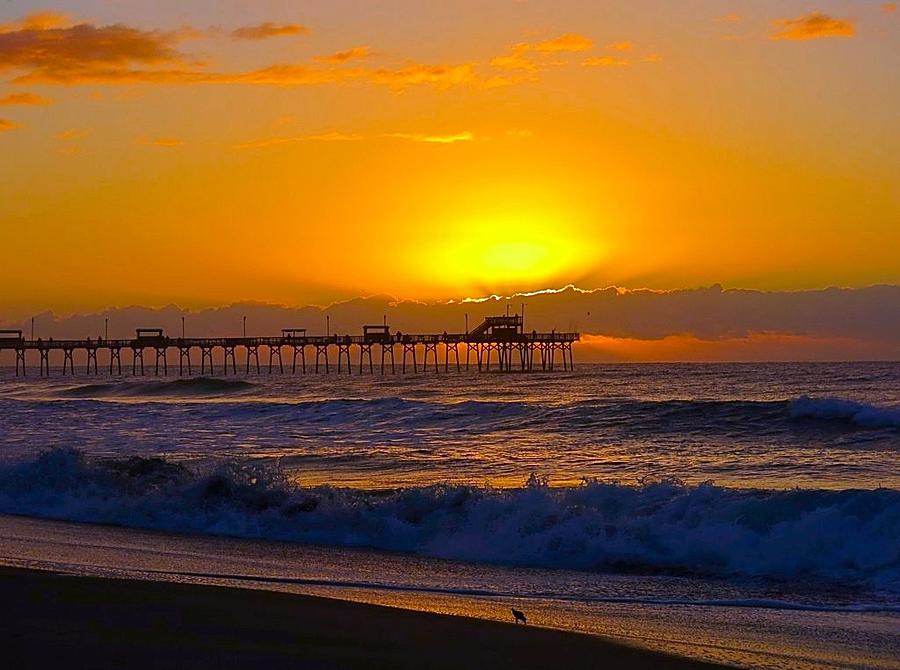 Sunrise Over the Pier Photograph by Betty Buller Whitehead