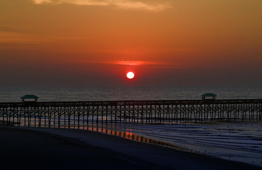 Sunrise Over The Pier Photograph by Michael Whitaker