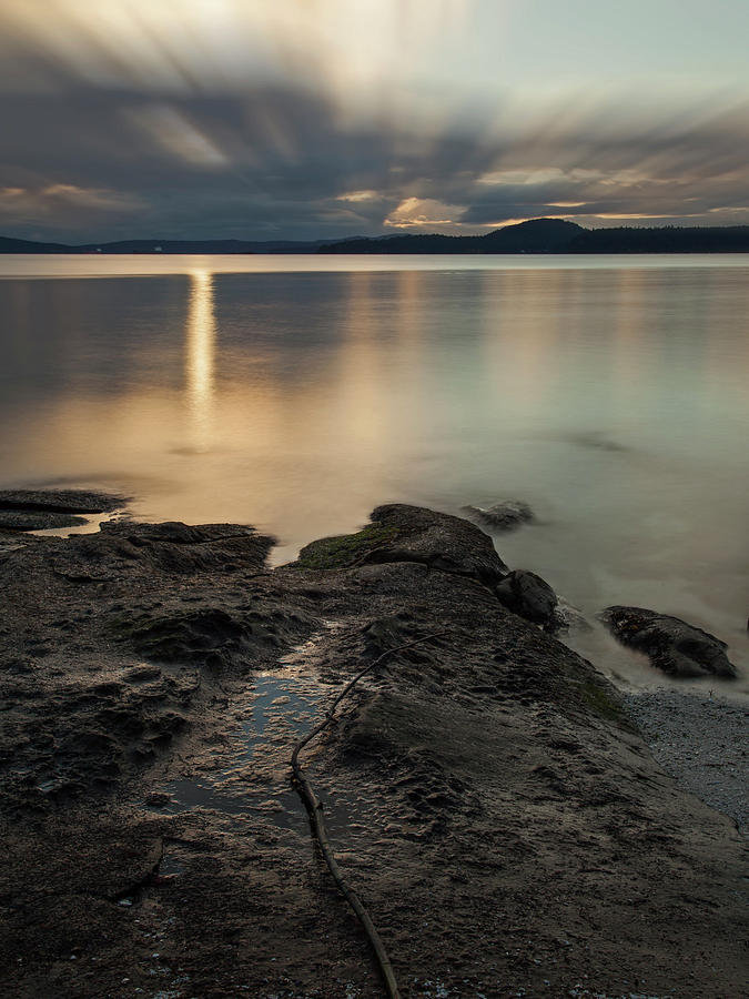 Sunrise over the Salish Sea - 365-351 Photograph by Inge Riis McDonald