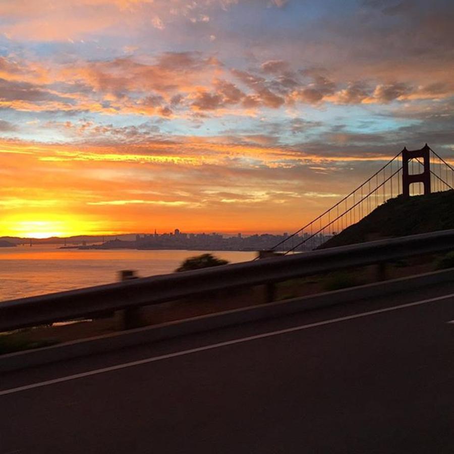 Golden Gate Bridge Photograph - Sunrise Over San Francisco #2 by Eugene Evon