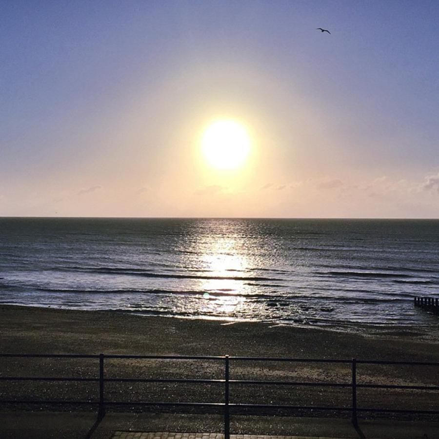 Landscape Photograph - Sunrise Over The Sea This Morning!! by Natalie Anne