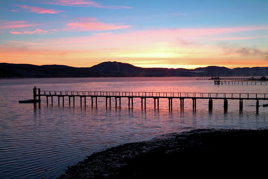 Sunrise Over Tomales Bay Photograph by Charlene Mitchell