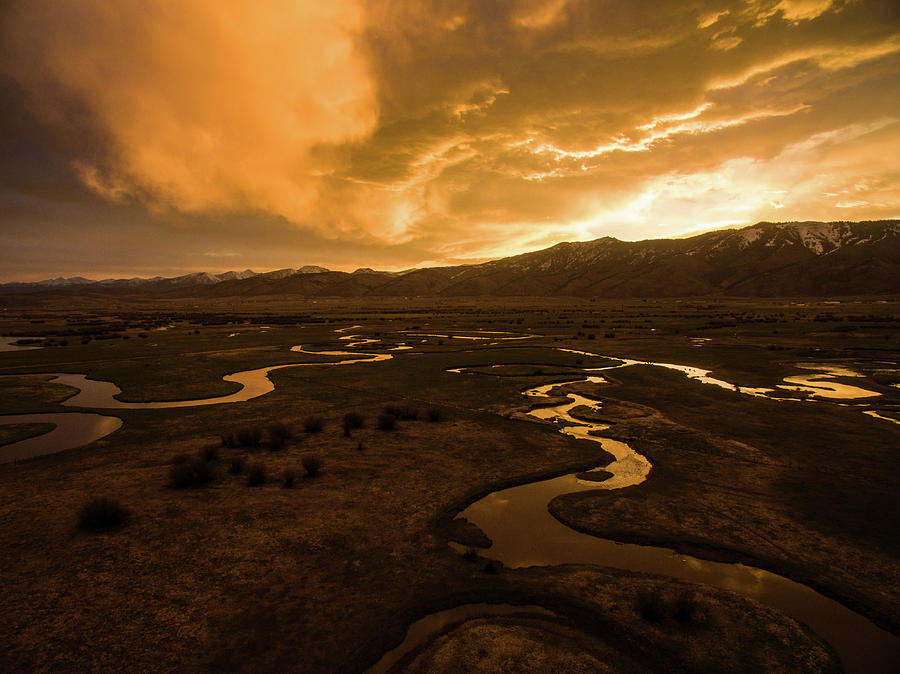 Sunrise Over Winding Rivers Photograph by Wesley Aston Sunrise Over Winding Rivers Photograph by Wesley Aston