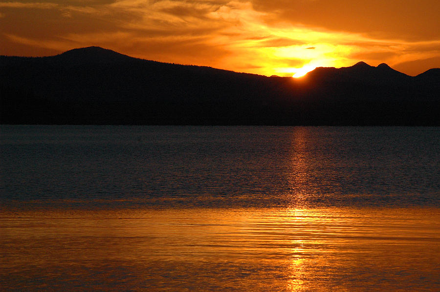 Yellowstone National Park Photograph - Sunrise Over Yellowstone Lake by Bruce Gourley