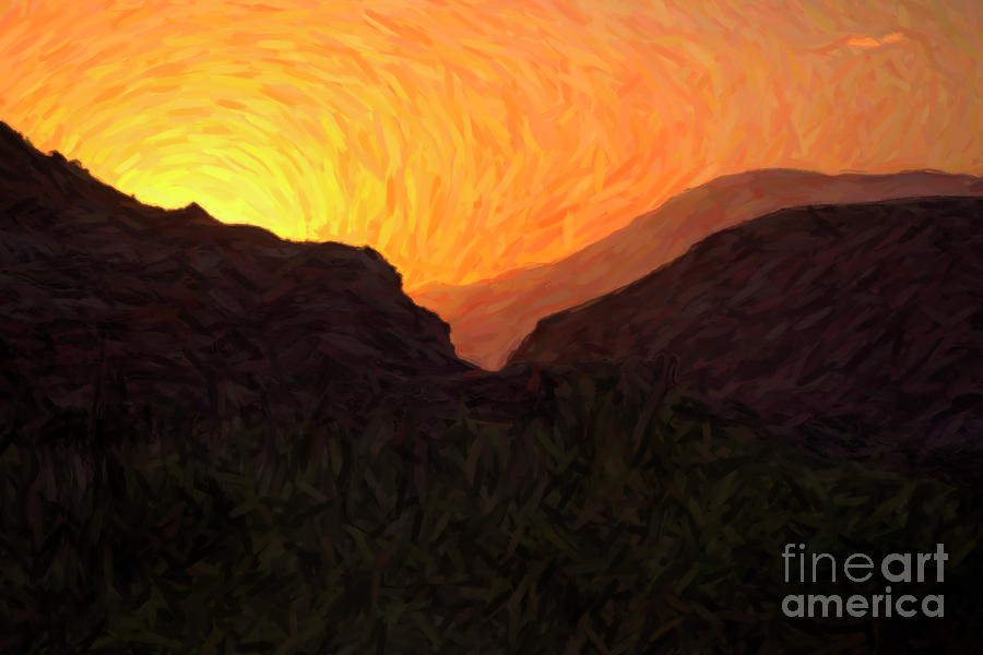 Sunrise over Zion Digital Art by Diane Diederich