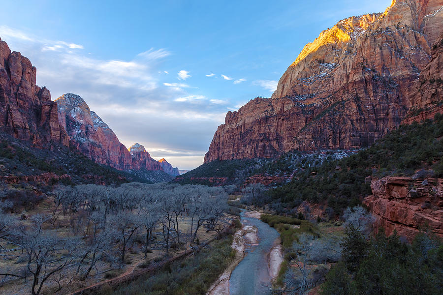 Sunrise Over Zion Valley Photograph by Jonathan Nguyen