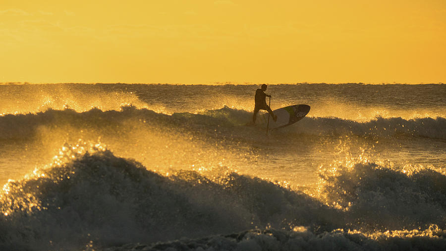 Sunrise Paddleboarder Delray Beach Florida Photograph by Lawrence S Richardson Jr