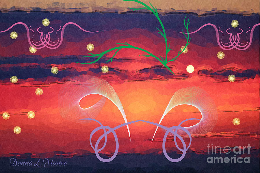 Sunrise Paint Digital Art by Donna L Munro