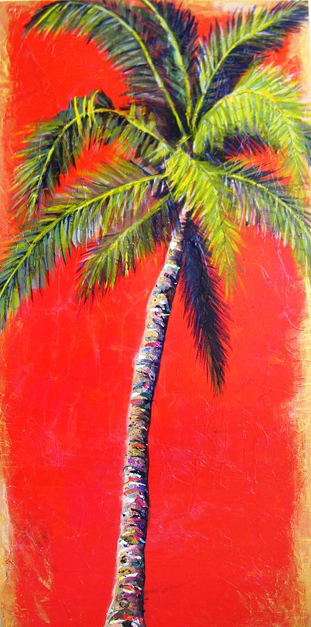 Sunrise Palm Painting by Kristen Abrahamson