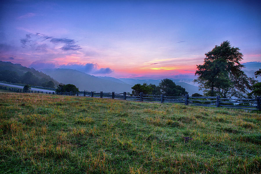 Sunrise Pasture in the Blue Ridge Photograph by Dan Carmichael