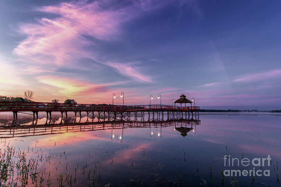 Sunrise Pier Photograph by Rod Best