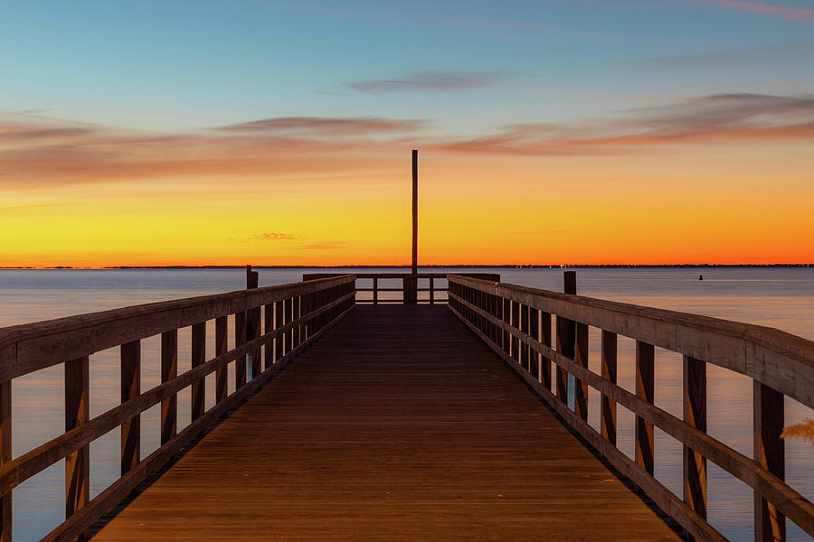 Sunrise Pier Photograph by Sean Mills