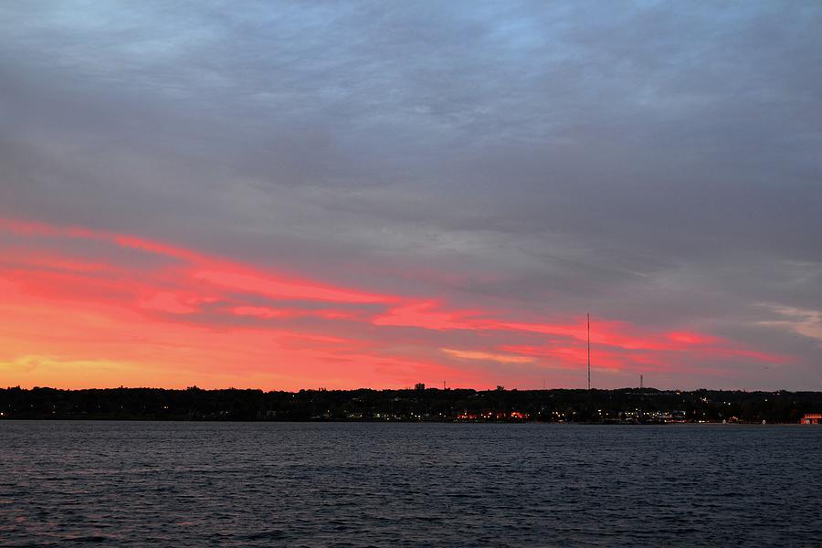 Sunrise Pinks In Barrie  Photograph by Lyle Crump