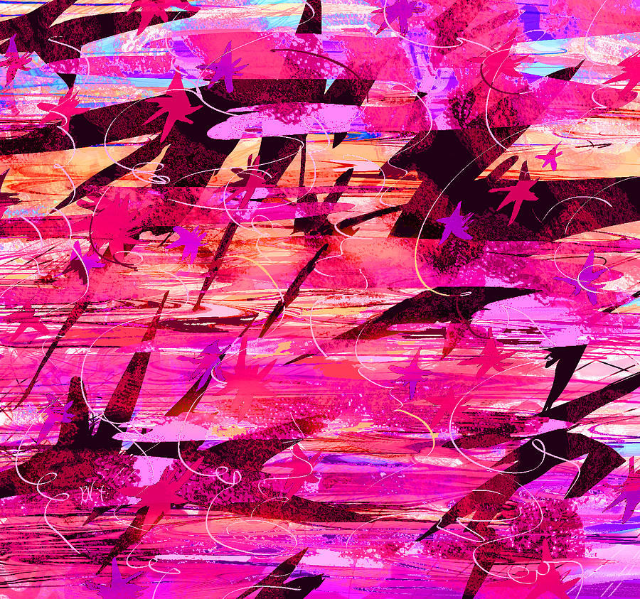 Abstract Digital Art - Sunrise by William Russell Nowicki
