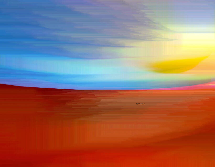 Abstract Digital Art - Sunrise  by Rafael Salazar